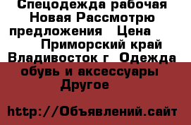 Спецодежда рабочая Новая Рассмотрю предложения › Цена ­ 1 000 - Приморский край, Владивосток г. Одежда, обувь и аксессуары » Другое   